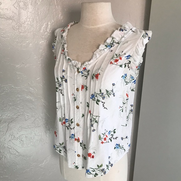 ANTHROPOLOGIE Maeve ‘Rayne’ sleeveless classic buttondown top - Picture 6 of 10